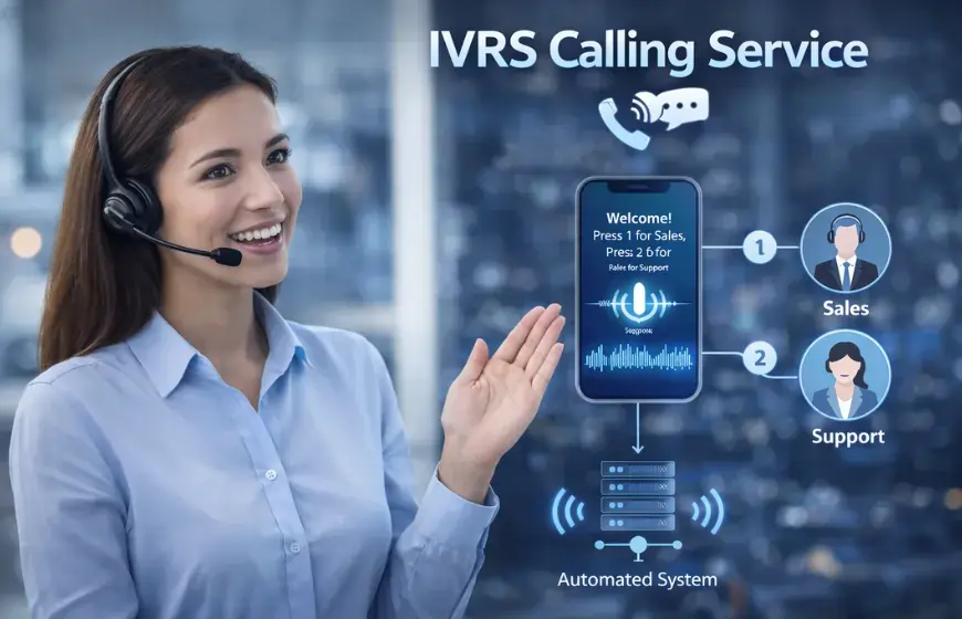 IVR calling system dashboard with call routing and DTMF options