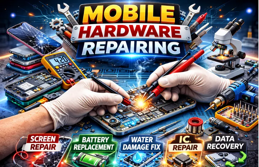 Mobile hardware repair training for display, battery and charging issues