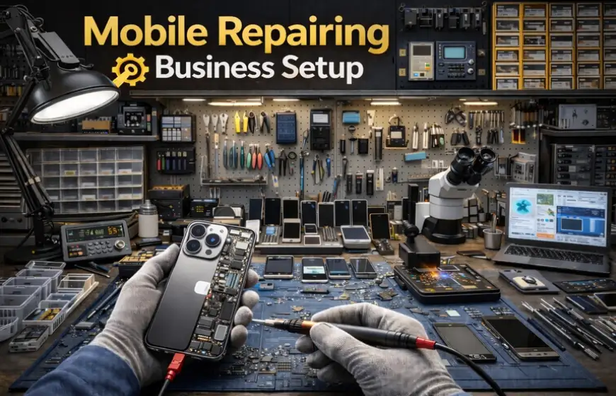 Mobile repairing business setup training and shop guidance program