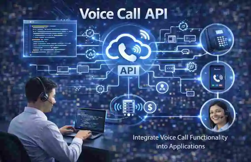 Voice call API integration platform for SaaS and application developers