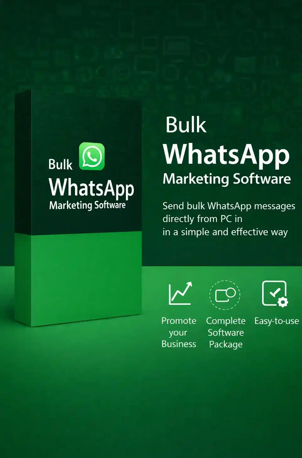 Bulk WhatsApp messaging software interface for campaign management and automation