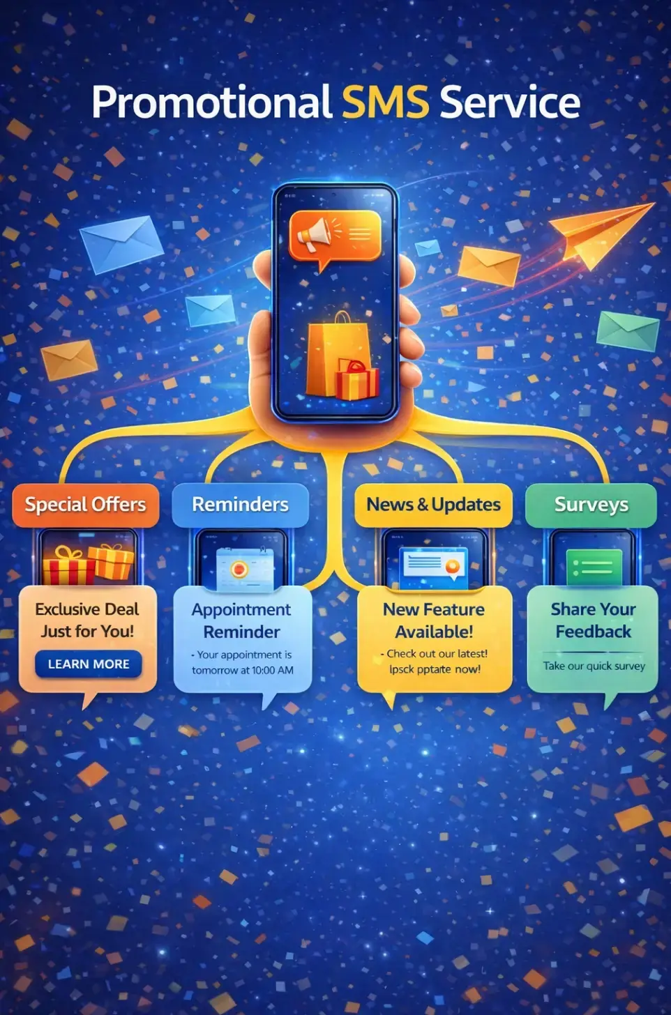 SMS marketing dashboard with campaign scheduling and delivery insights